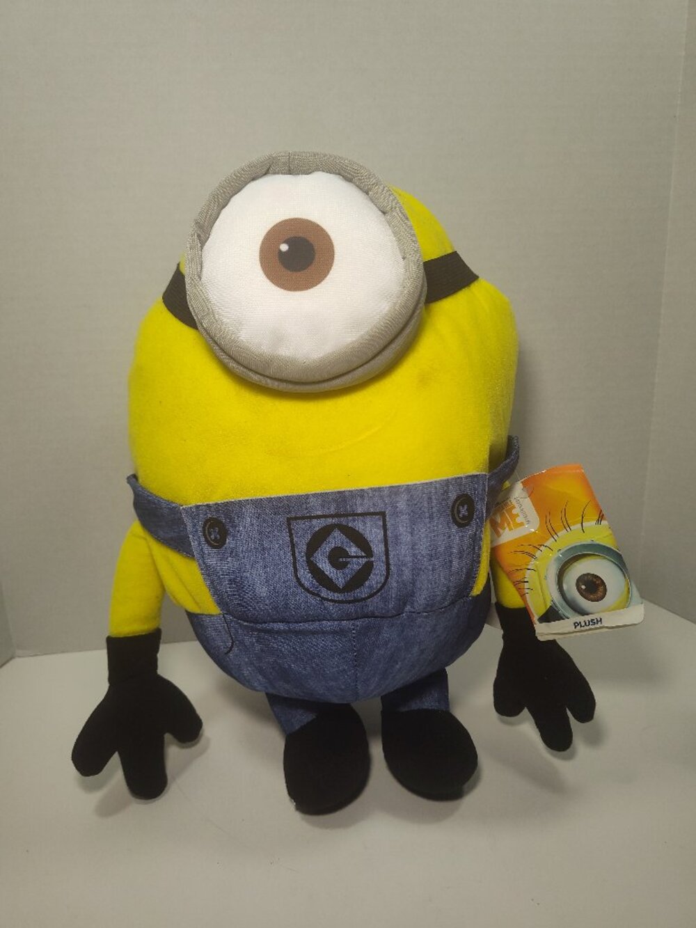 Despicable Me Minion Plush Toy Factory One Eye Stuart w/Tag Large Illumination
